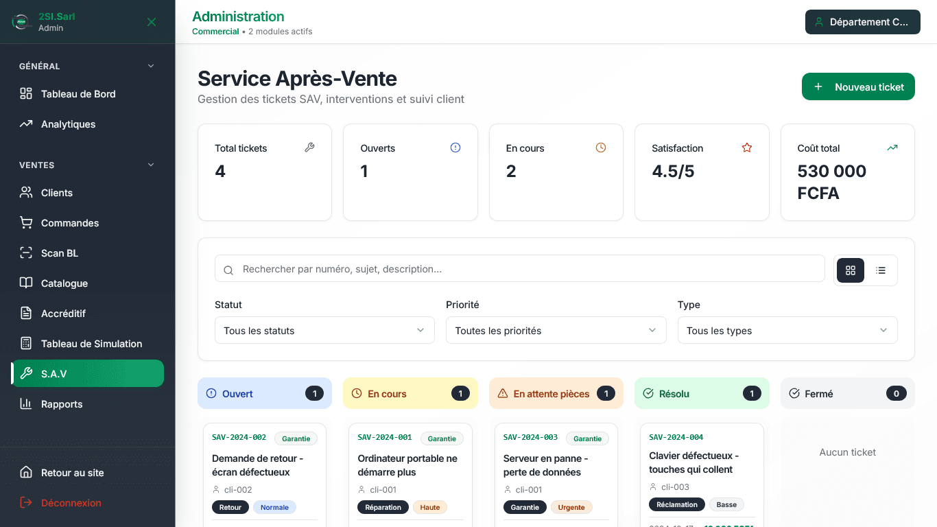 Service Après-Vente